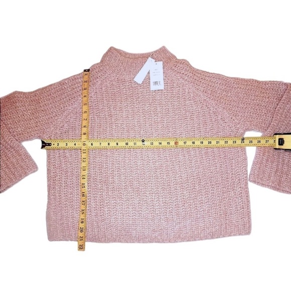 🌺SOLD ON BAY🌺 $425 Vince Alpaca Blend Sweater Pink XLarge SOFT Loose Stretch Rib - Picture 10 of 15